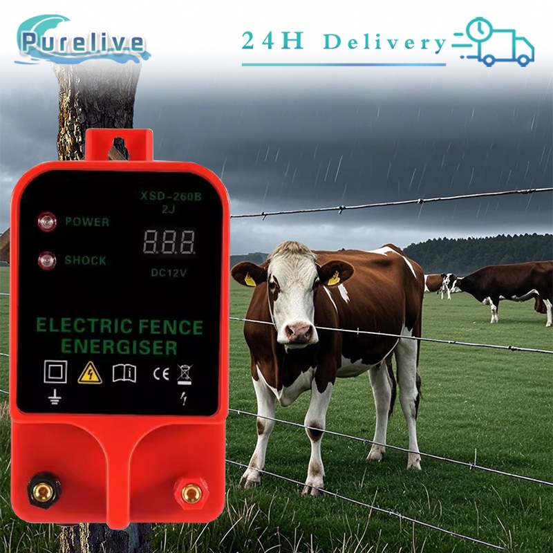 Alat Kejut Pagar Listrik Tahan Lama 10km Pengisi Daya Pagar Listrik Pulsa Tegangan Tinggi