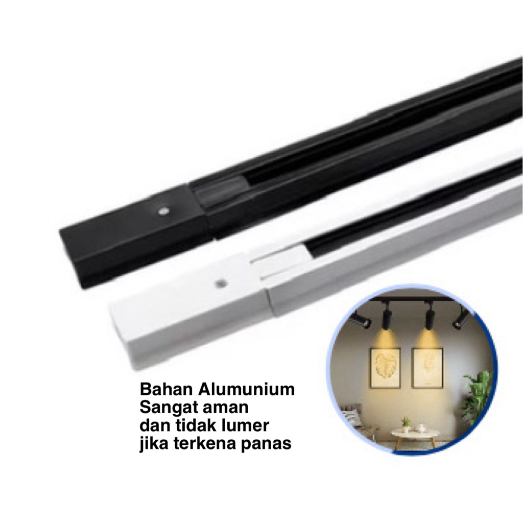 Track Rel 1.5 Meter  Rail Track Lighting 2 Meter Rel Lampu Track Rel Lampu Sorot Rail Track Light 1.