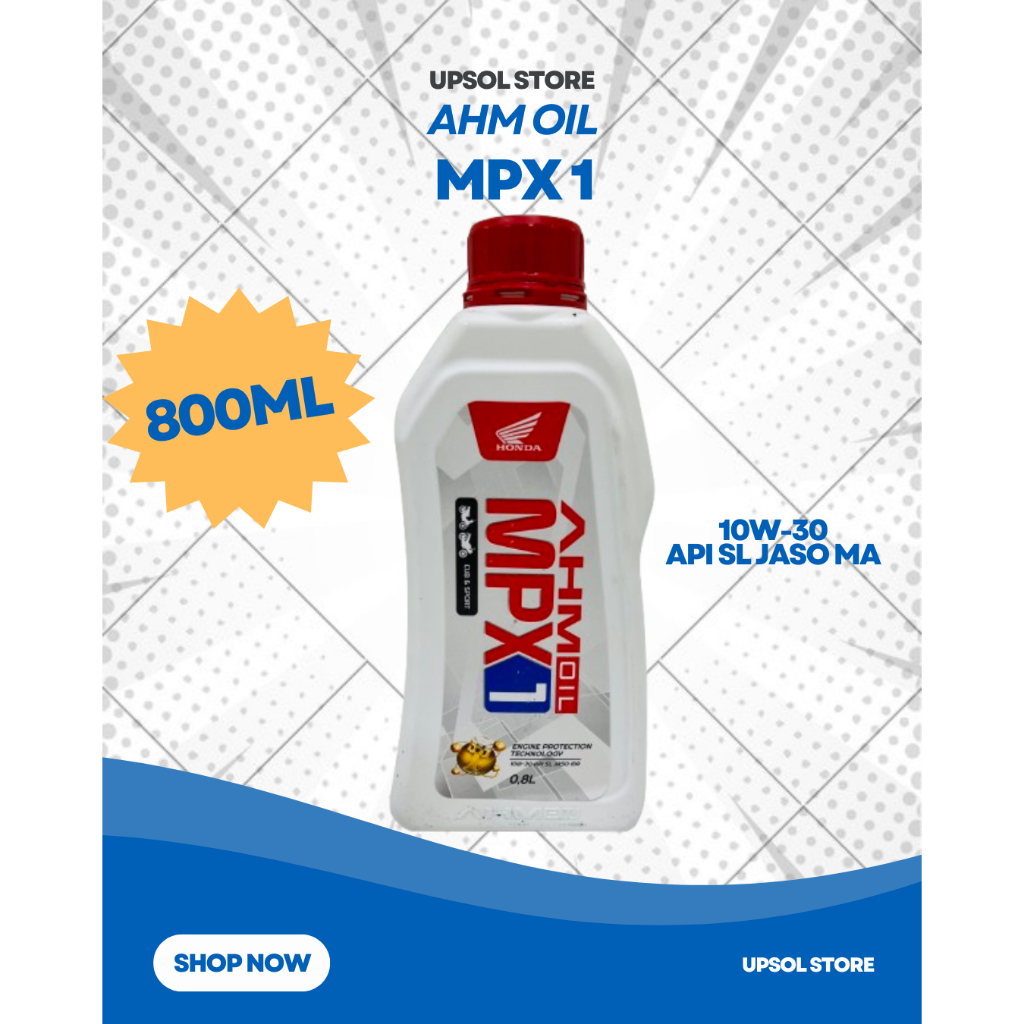 OLI MPX1 800 OLI HONDA MPX 1 0,8L MESIN 4TAK PELUMAS MESIN MPX
