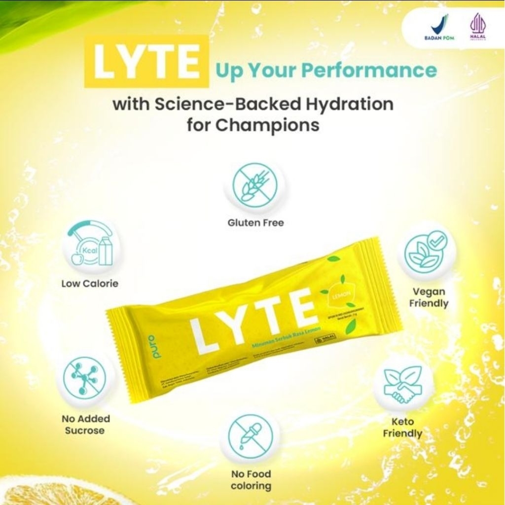

puro lyte electrolyte drink elektrolit potassium magnesium sodium calcium vegan friendly keto friendly gluten free