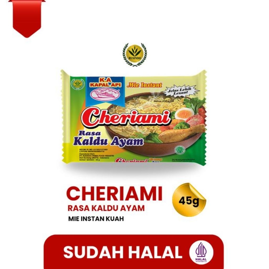 

Mie Instant Cheriami Kaldu Ayam 1 karton isi 40 bungkus Termurah