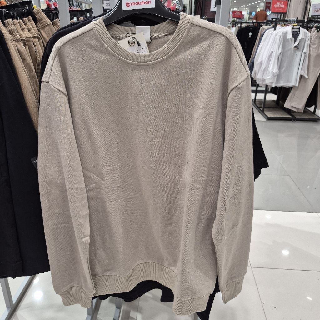 Zes sweater polos bahan katun tebal