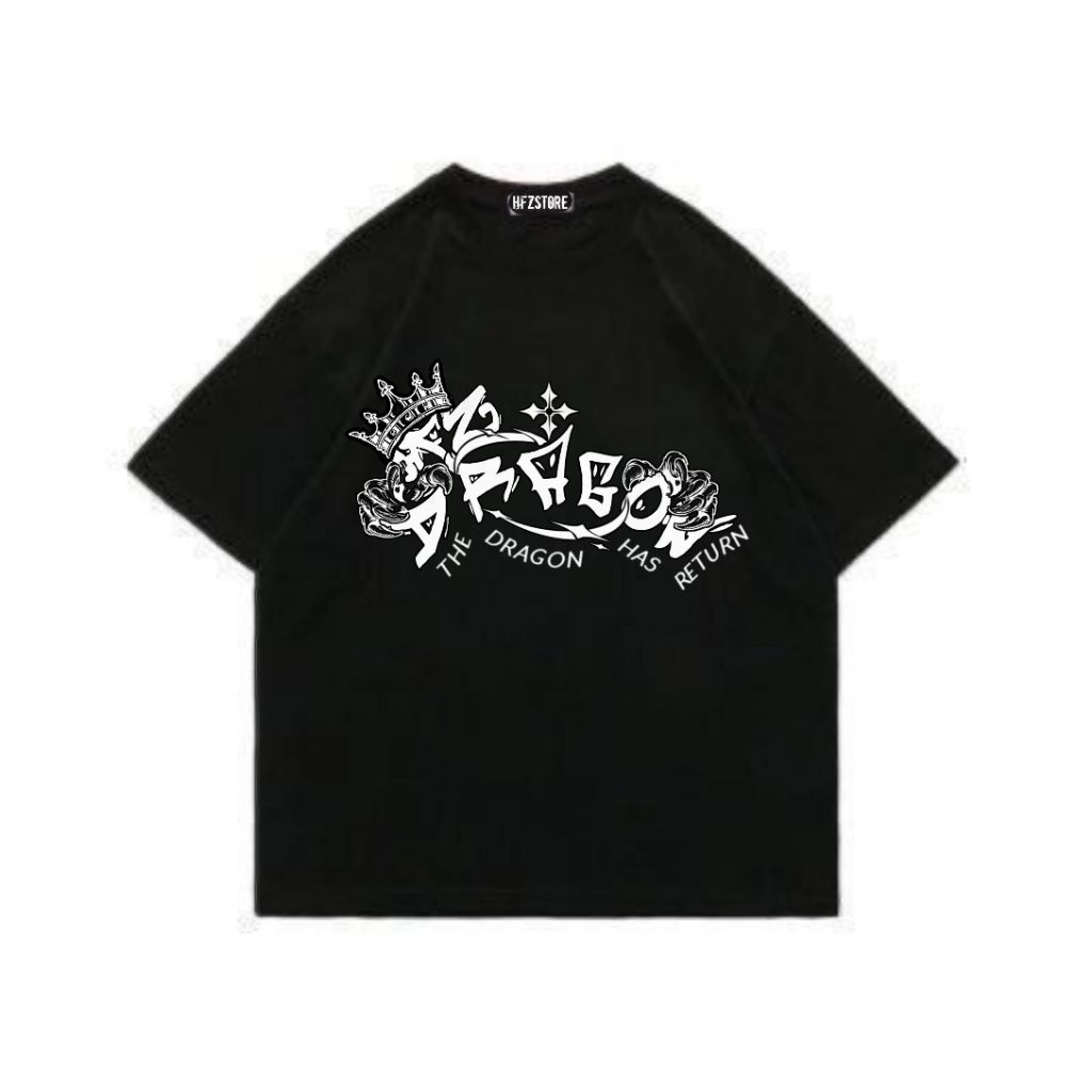 Baju Kaos Hypebeast DRAGON GRAFFITI – HFZ Oversize Unisex Premium
