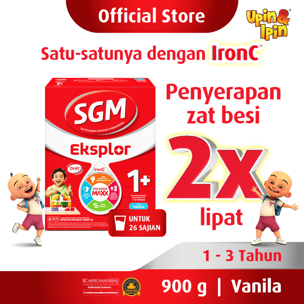 

GFD SGM EKSPLOR 1+ MADU 900gr / SGM EKSPLOR 1+ VANILA 900gr