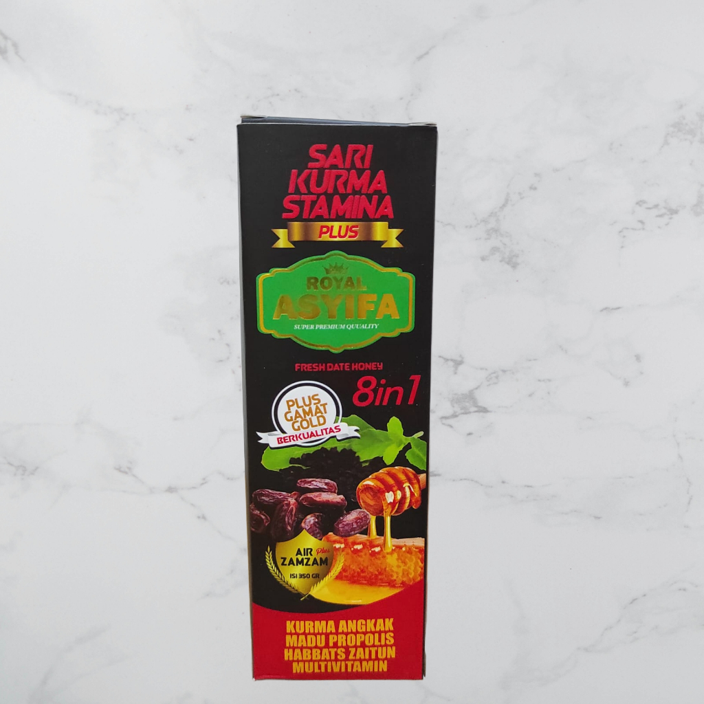 

Sari Kurma Angkak Stamina Asyifa 8 in 1 Plus Air Zam Zam