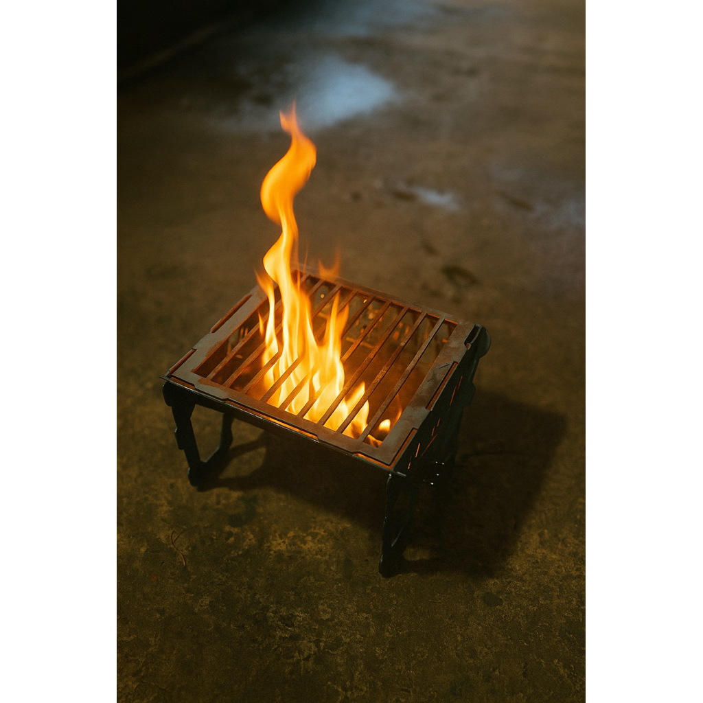 FERSZ Portable Grill Rak BBQ Alat Panggang Barbeque Grill Pemanggang Portable Camping n Chill With F