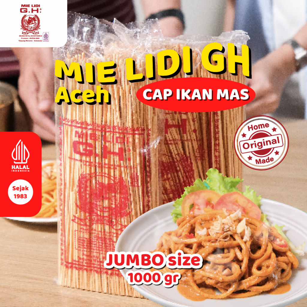 

Mie Lidi Aceh | Gomak Homemade 1000 gr | (Mie Goreng / Rebus) — Mie Lidi GH