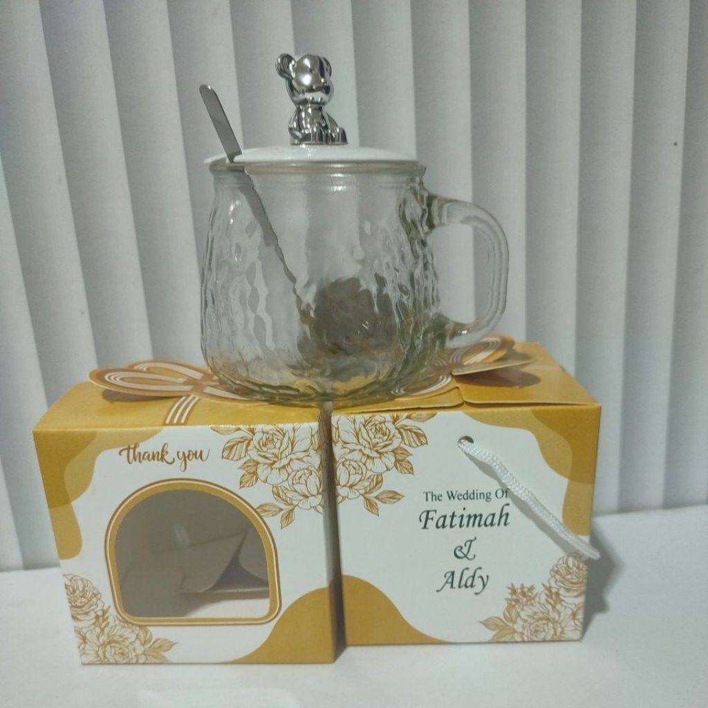 PAPER BOX BBC IVORY CUSTOM NAMA KEMASAN CANGKIR MUG / GELAS ENAMEL