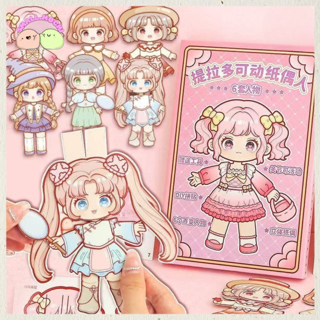 

1 Pack Kertas DIY Karakter Girl Pasang Karakter Bisa Gerak Best Seller TLD151
