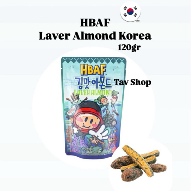 

HBAF Laver Seaweed Almond from Korea