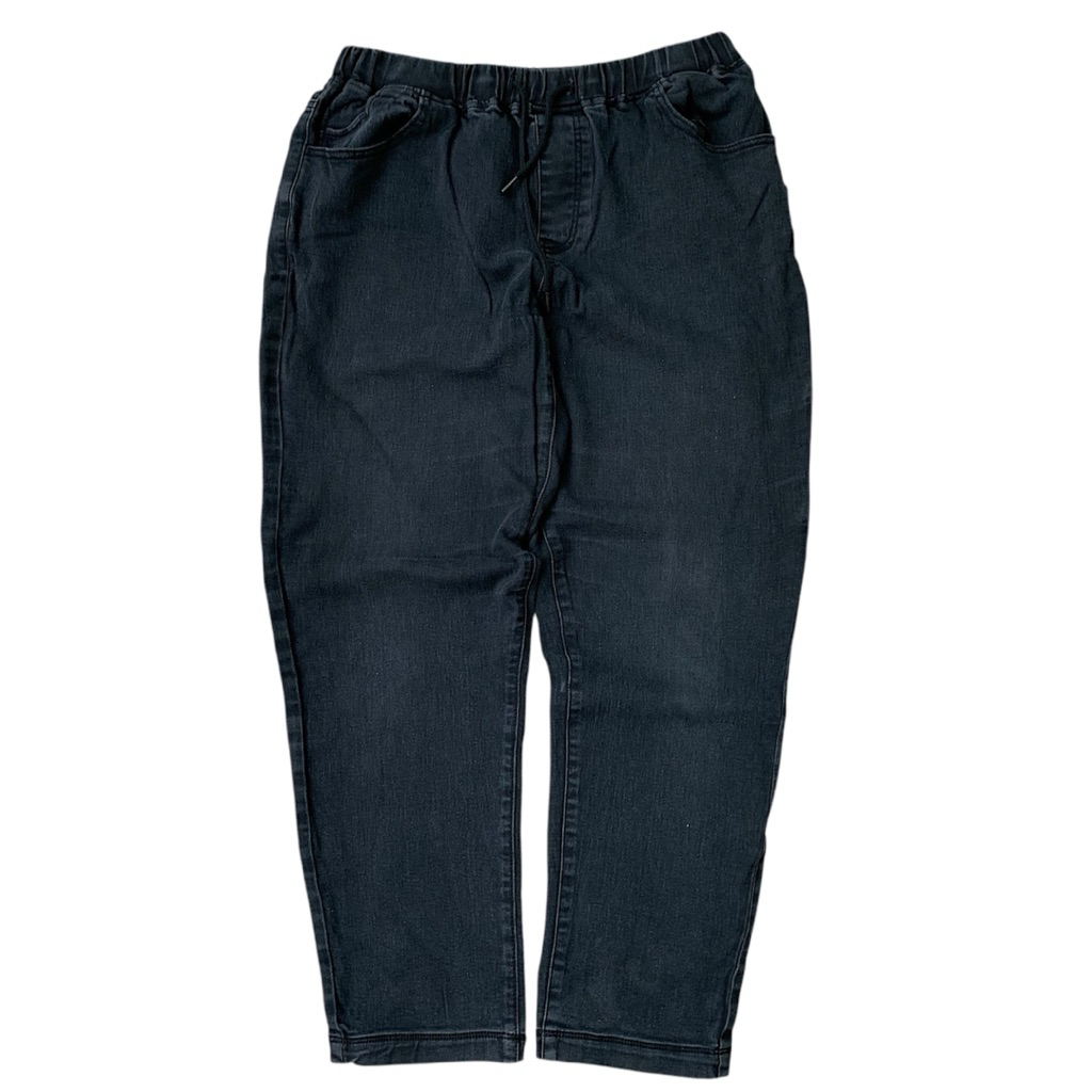 Celana Panjang BKBT Baggy Relax Joger Longpants Black Washed Second Preloved