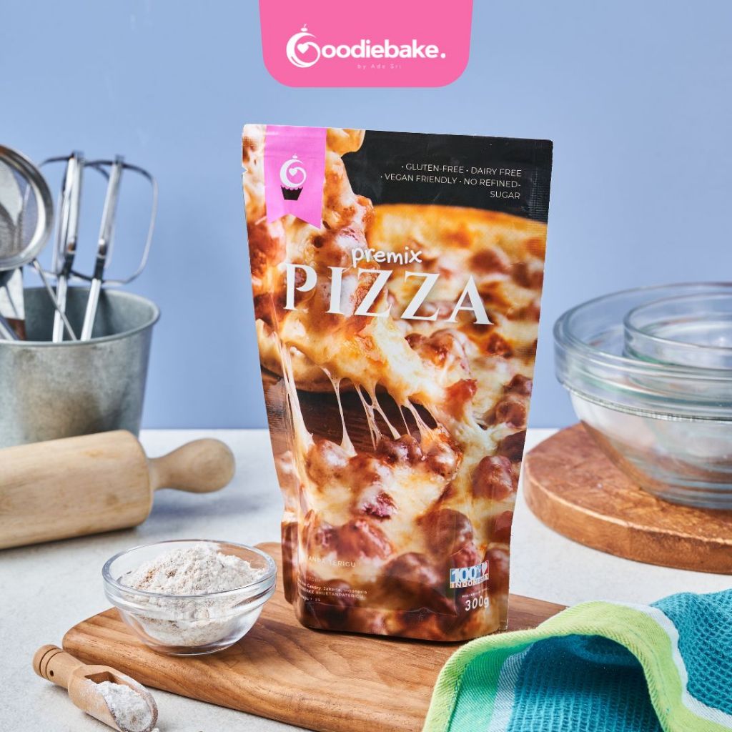 

[Goodiebake Gluten Free] Dairy Free Tepung Premix Pizza, 300g