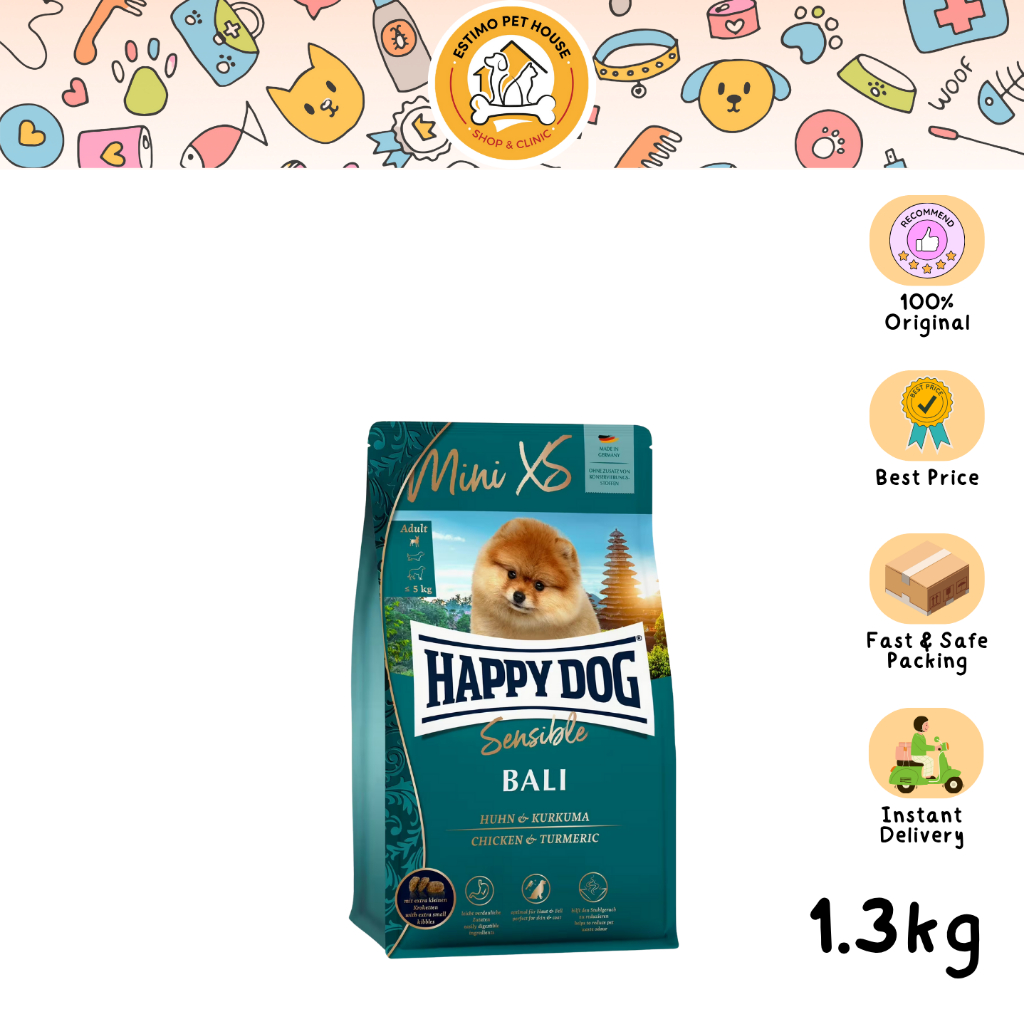 HAPPY DOG Sensible Bali Mini XS 1.3kg Makanan Anjing