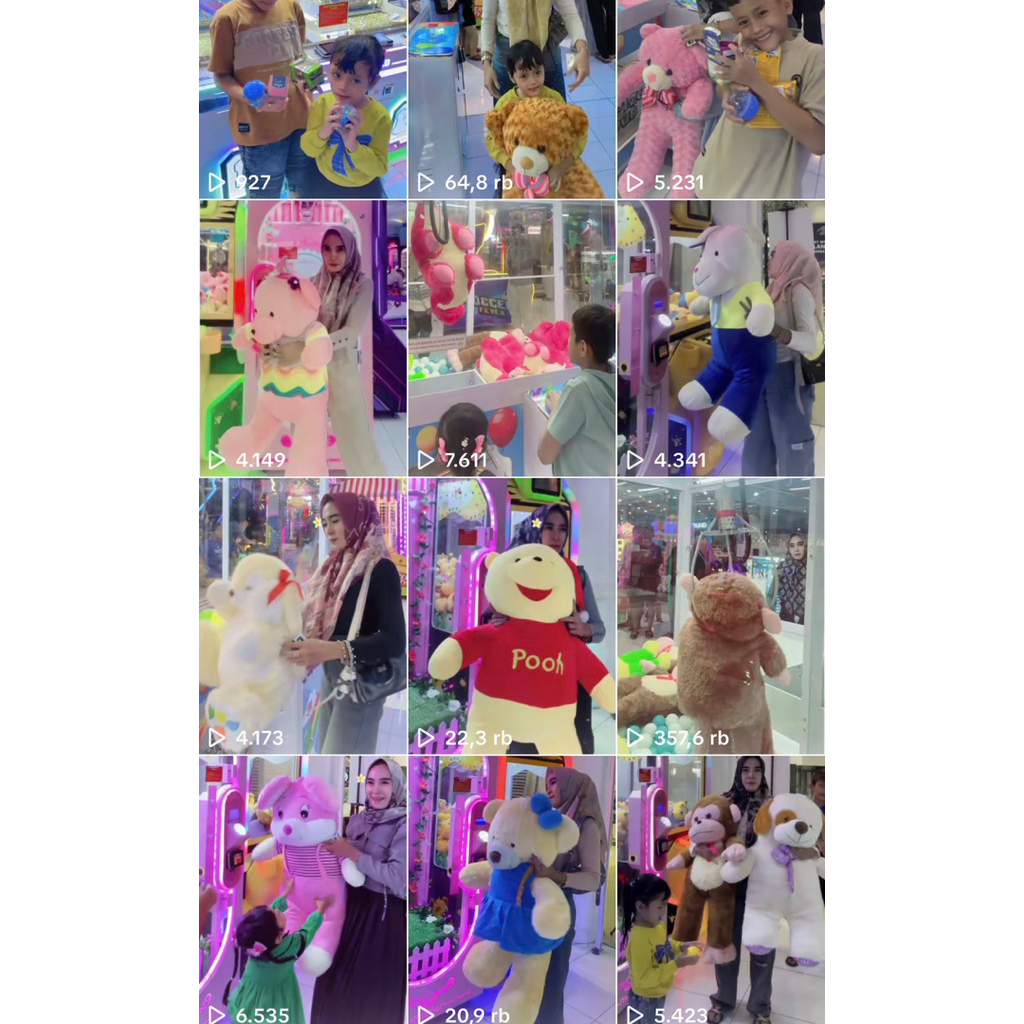 BONEKA JUMBO CAPIT & PINKDATE DIKIRIM RANDOM