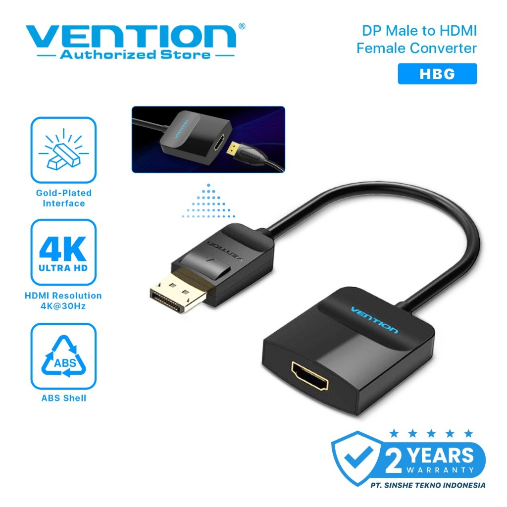 Vention Display Port to HDMI Adapter DP to HDMI Converter 1080P HBG