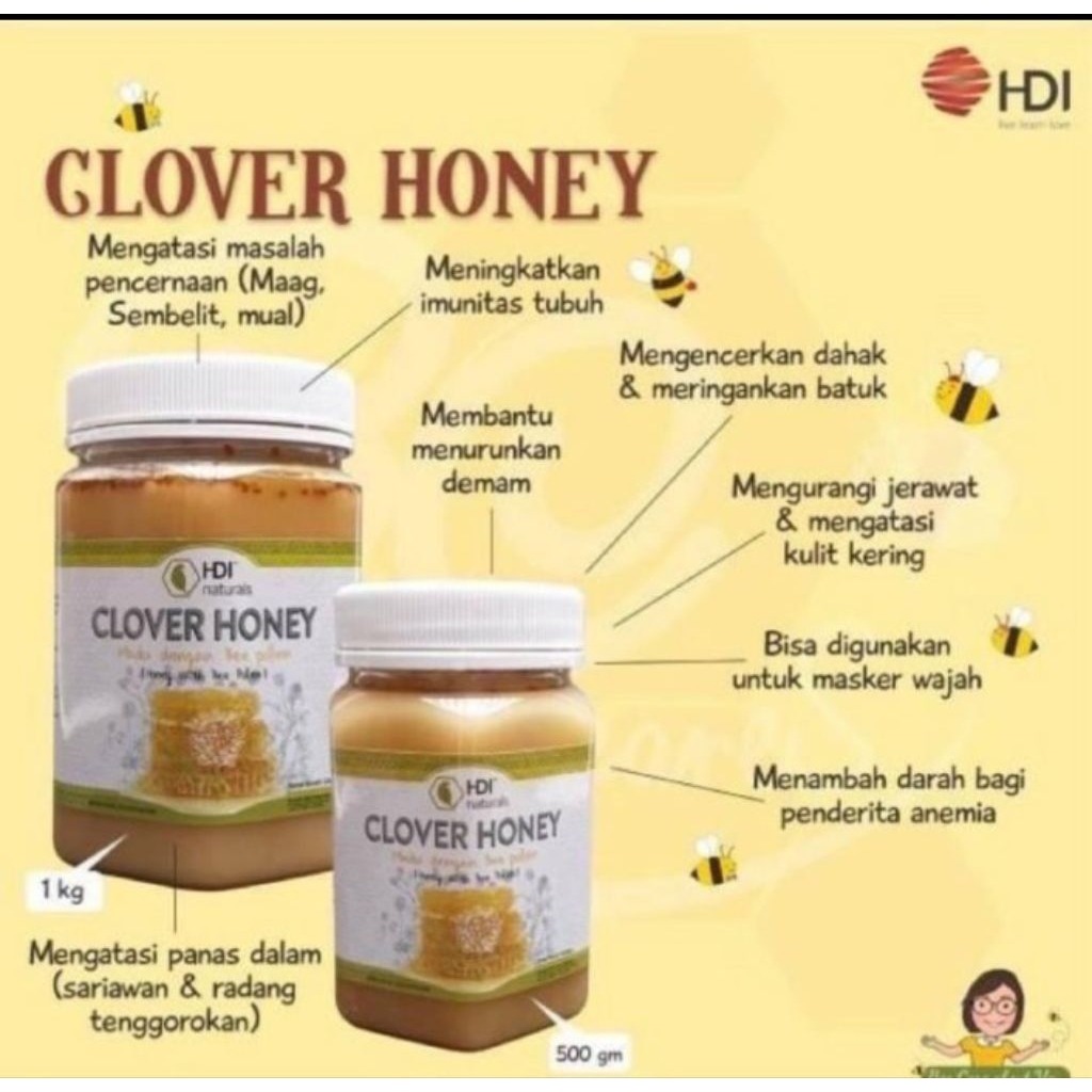 

Madu Clover Honey by HDI 100% Original l