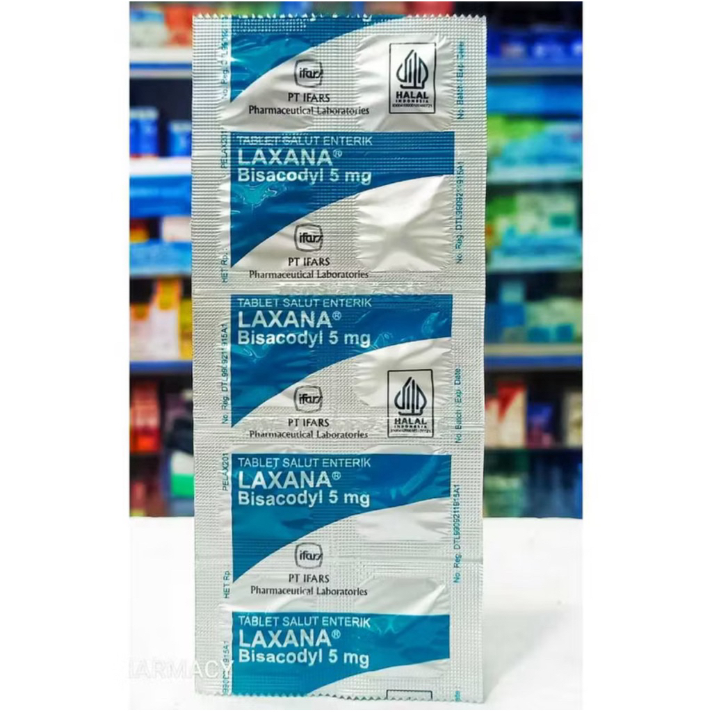 Laxana Bisacodyl 5 mg Strip 10 Tablet