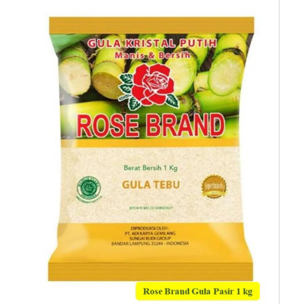 

Rose Brand Gula pasir Kuning 1kg