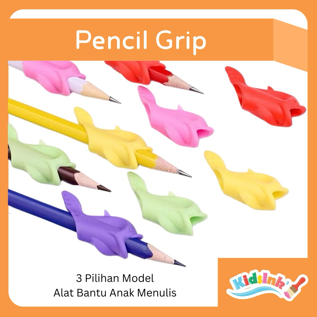 

PENSIL GRIP / Alat tulis anak / alat menulis 3 jari / Terapi Writing Tool Dolphin