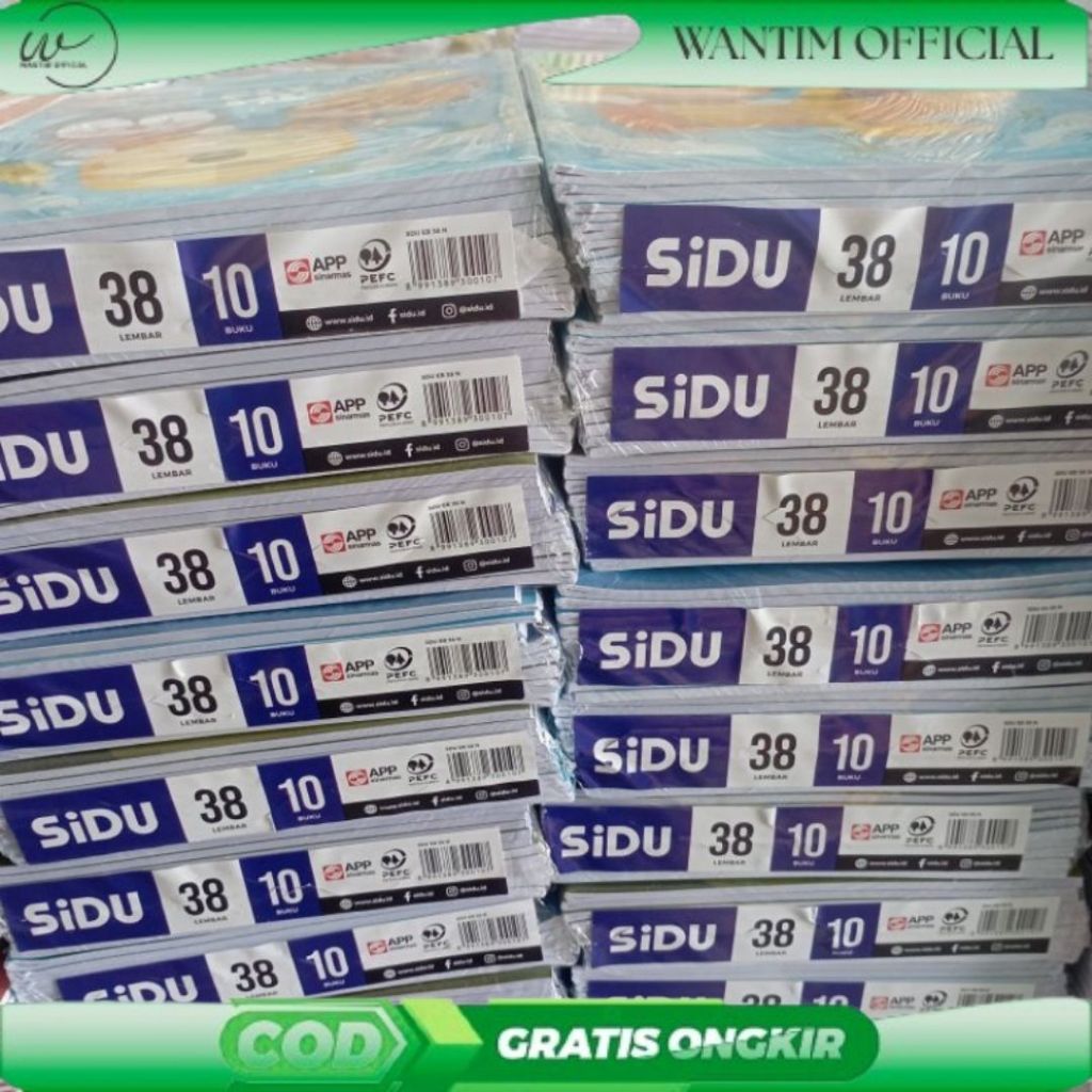 

( PROMO COD ) Buku Tulis SIDU 38 lembar / Buku Tulis Sinar Dunia 38 Lembar/ Buku Tulis Murah