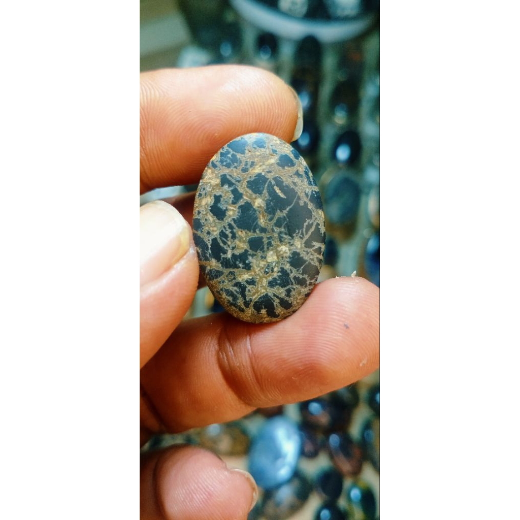 badar besi Semeru serat jala kura warna emas