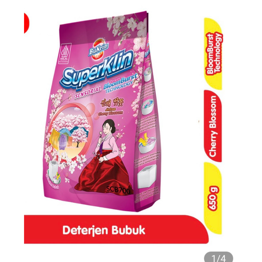 SUPERKLIN BUKRIM DETERGEN BUBUK 700 GRAM