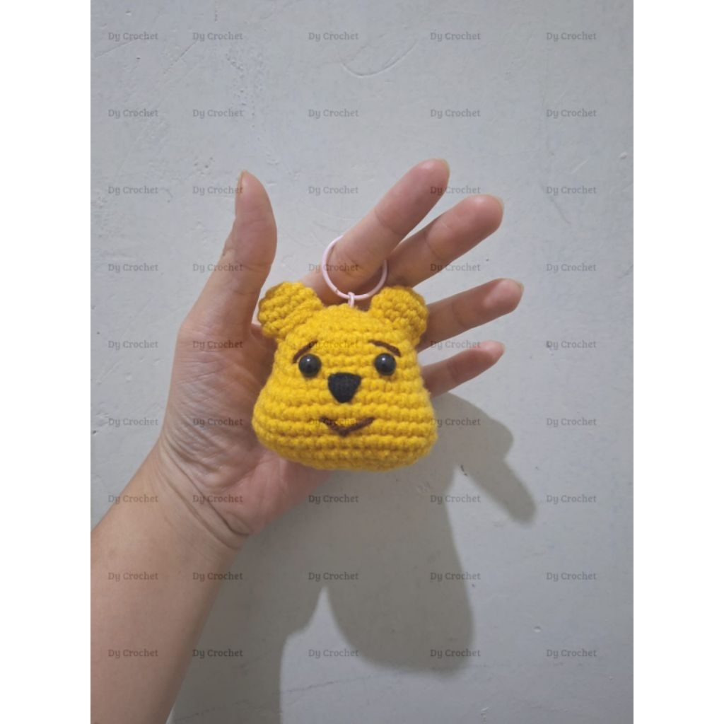 WINNIE THE POOH KEYCHAIN/ GANTUNGAN KUNCI WINNIE THE POOH/GANCI RAJUT WINNIE THE POOH