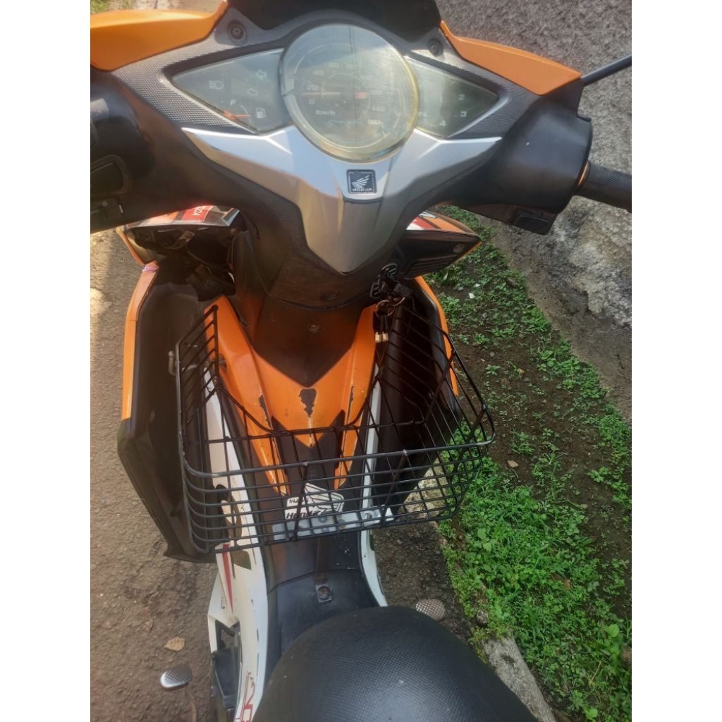 keranjang motor blade 125 , bagasi motor , keranjangbesi