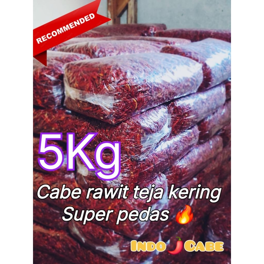 

5KG CABE RAWIT MERAH KERING TEJA JAPLAK SUPER PEDAS