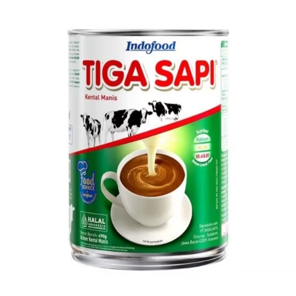 

SUSU KRIMER KENTAL MANIS TIGA SAPI KALENG PLAIN 490 GRAM