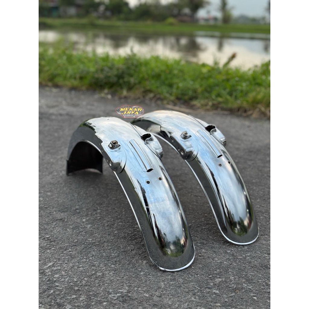 Slebor Belakang Cb Helibars Original Doble Plat Detail Ori Cb 125