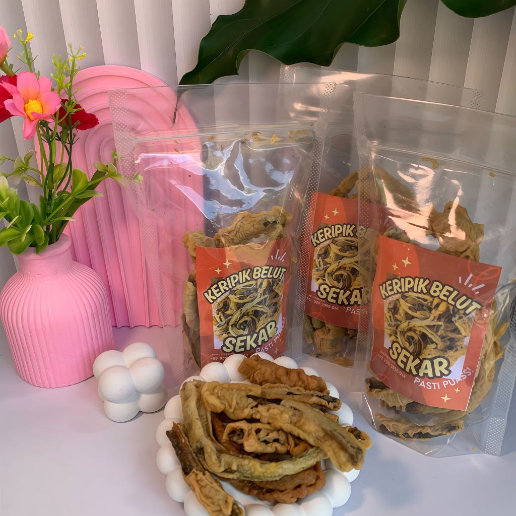 

keripik/keripik belut 300gr/keripik belut renyah/belut goreng/ belut krispi