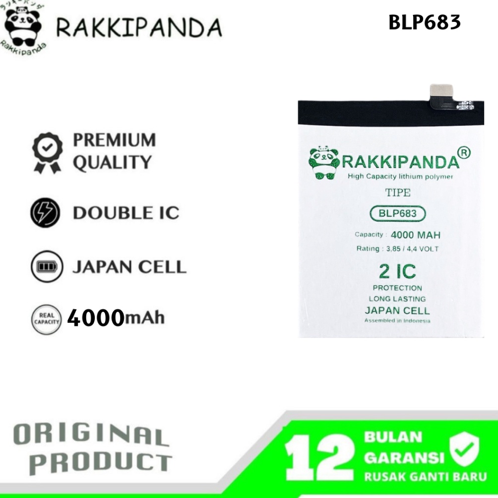 KODE Q38N RakkiPanda  BLP683BLP695BLP689 Realme 2 Pro  Realme U1 Batre Batrai Baterai
