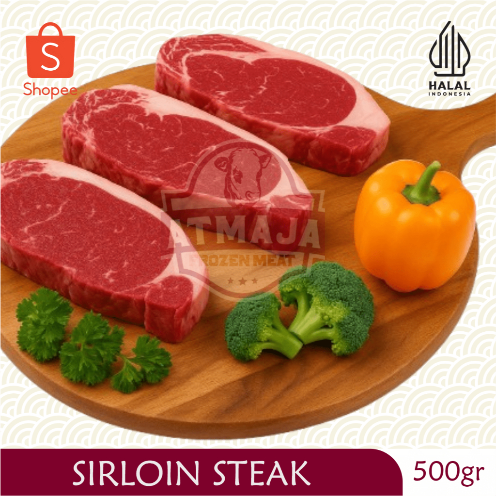 

Sirloin Steak 500gr Daging Sapi Potongan Khas Luar (Atmaja)