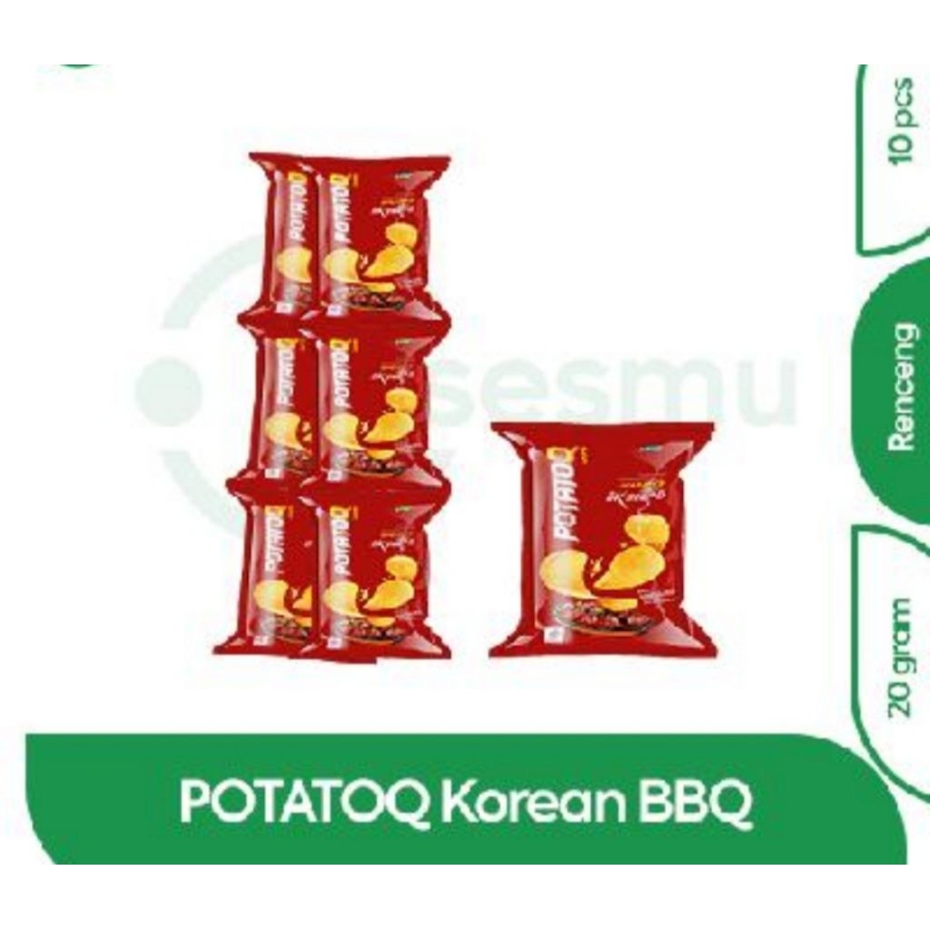 

POTATOQ KOREAN BBQ 20gr PACK ISI 10 PCS