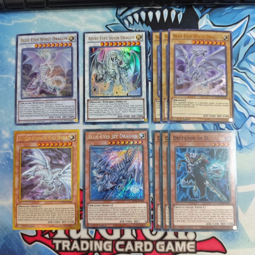 yugioh core deck blue eyes white dragon original