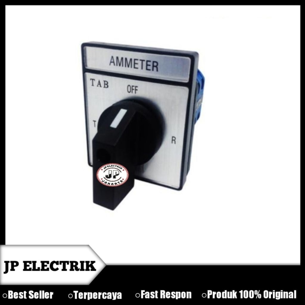 Selector Ampere 4 Posisi CA-10 Hitam Selector Switch Ampermeter