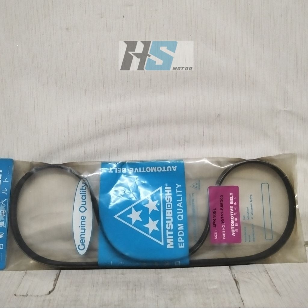 TALI KIPAS FAN BELT VAN BELT MOBIL SUZUKI GRAND ESCUDO XL7 4PK1090 / 95141-B65D00 MITSUBOSHI ORIGINA