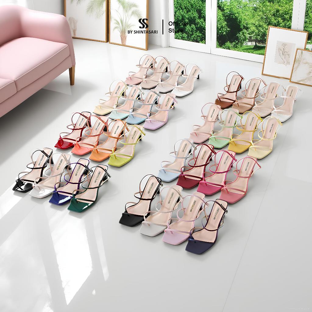 SS BY SHINTASARI - Lovata Zandilac Sepatu Sandal Hak Tinggi Wanita Sandal Heels 6cm