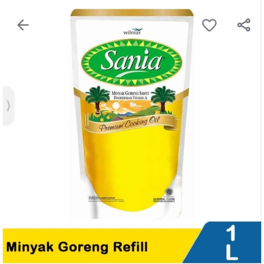 

Minyak Sania 1liter