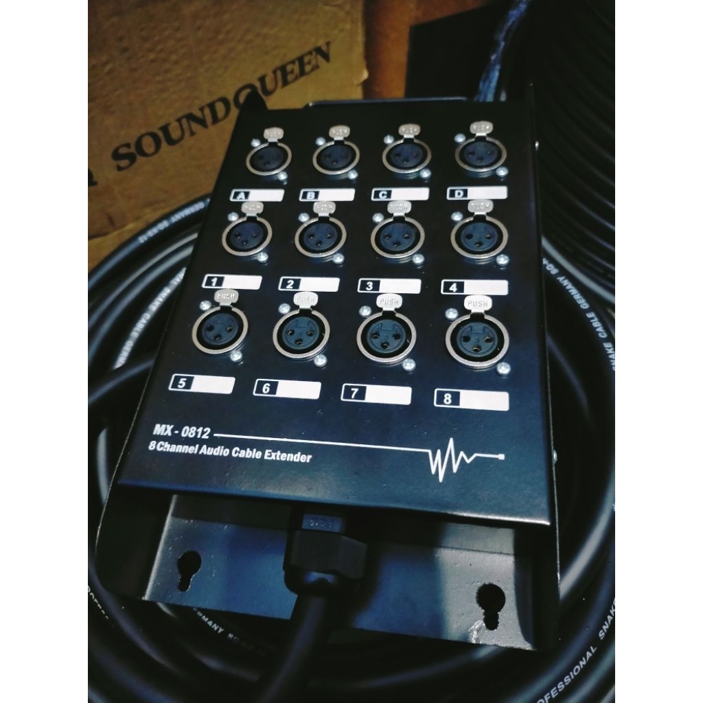 Kabel snake soundqueen 12 Chanel custom 50meter