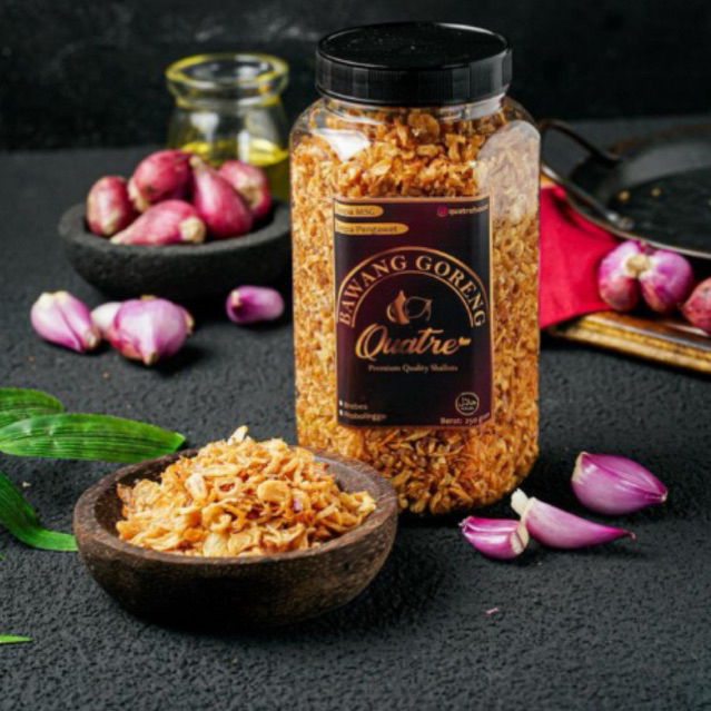 

Bawang Goreng Premium Quartre Tanpa pengawet, Tanpa MSG, Halal