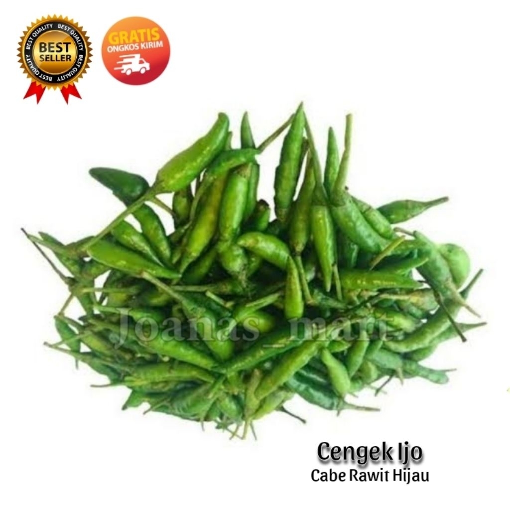 Cengek Hejo / Cabai / Cabe Rawit Hijau 1 kg