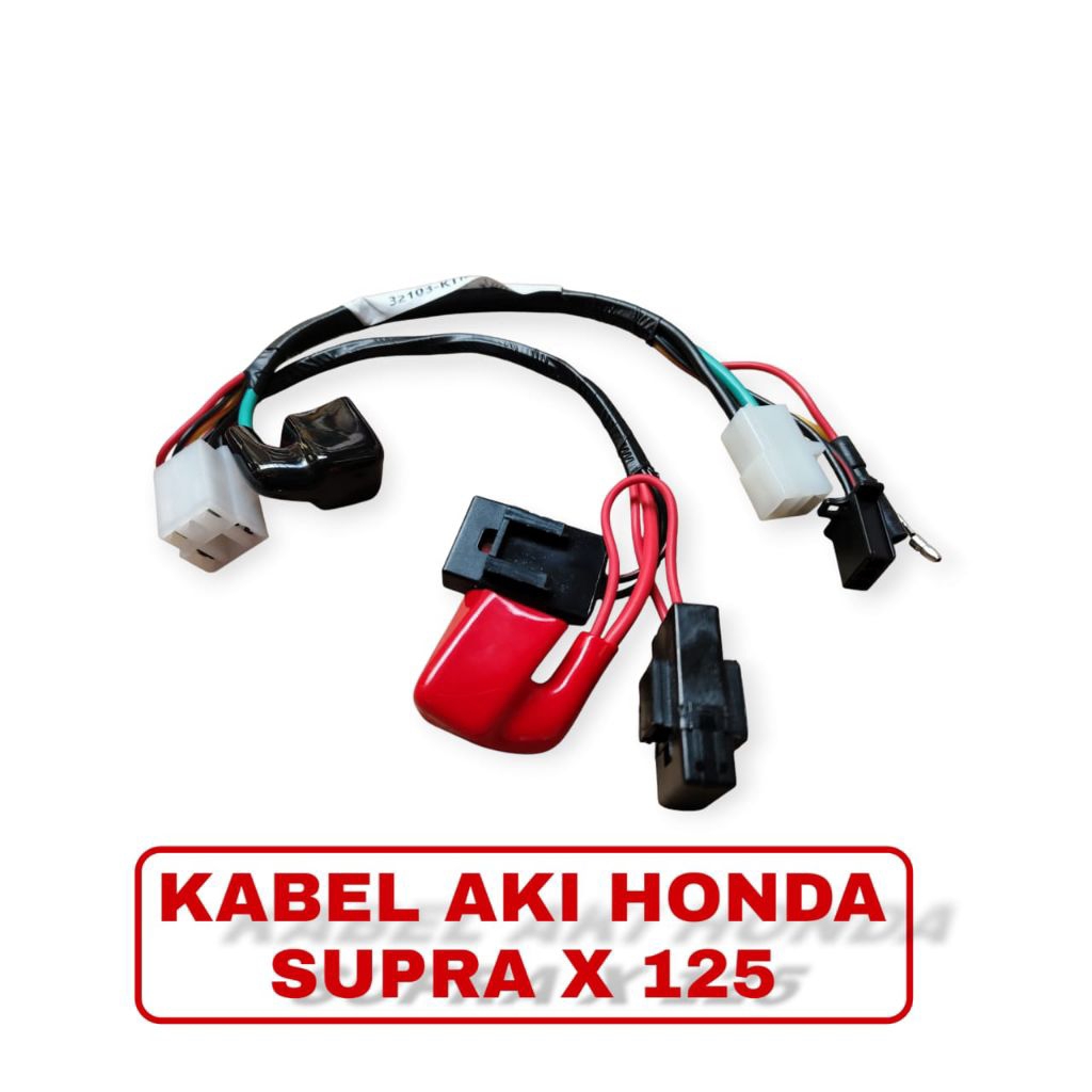HJM-SET KABEL AKI  MOTOR HONDA SUPRA  X 125 OLD KTM CARBU ACCU SUPRA X 125 LAMA KTM