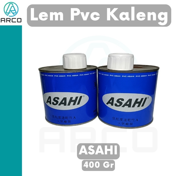 Lem PVC ASAHI 400 Gram / Lem PVC Kaleng / Lem PVC Asahi Kaleng 400 Gram Perekat Sambungan Pipa Berku