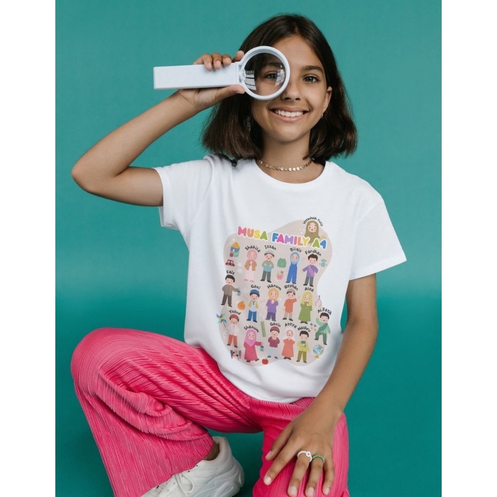 ((⚠️HANYA DESAIN)) KAOS KEMBARAN KELAS ANAK PAUD, TK, SD, KAOS KELUARGA BESAR