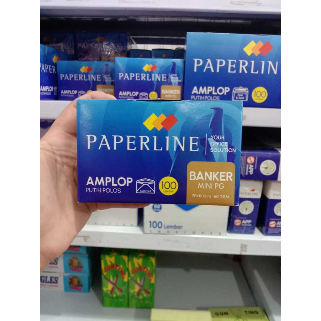 

Amplop Putih Paperline Isi 100 Lembar Ukuran Kecil ( 70 x 110mm )