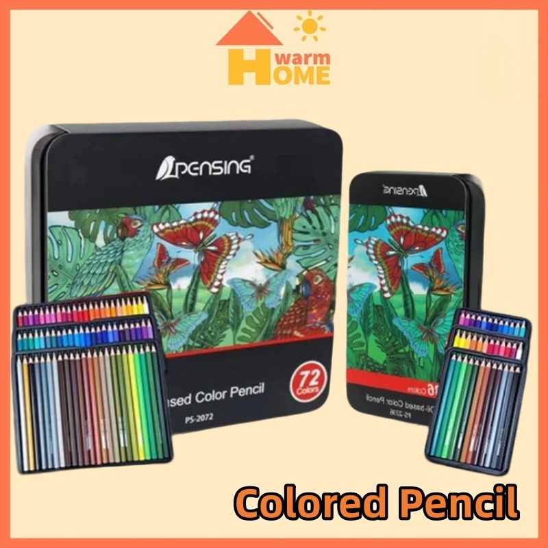 

36/72 Colors Professional Color Lead OilColor Set Colored Pencils Art Supplies Oil Pensil Warna Iron Tin Box Set