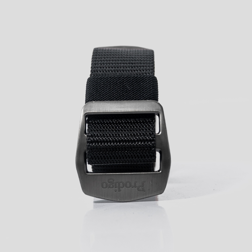 Prodigo * Sabuk Pria Dohong Hitam | Ikat Pinggang Pria Canvas Premium | Gesper Sabuk Pria Unisex