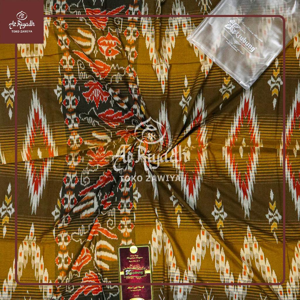 Sarung Tenun Ketjubung Goyor Fiber Motif Balian Botolan Zebra Pelangi